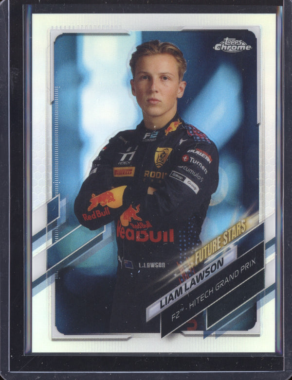 Liam Lawson 68 2021 Topps Chrome Formula One Refractor