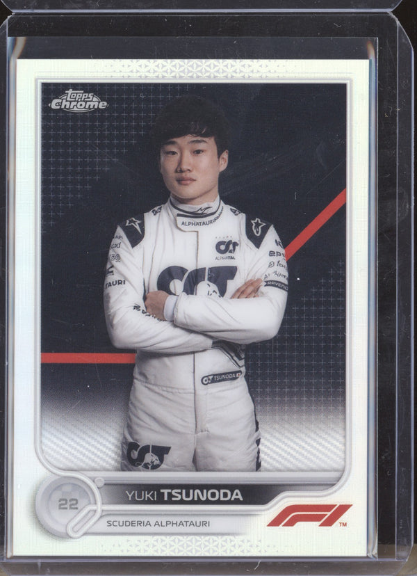 Yuki Tsunoda 2022 Topps Chrome Formula One 61 Refractor