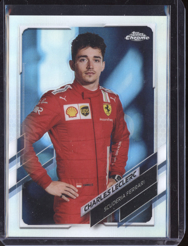 Charles Leclerc 2021 Topps Chrome Formula 1 Refractor