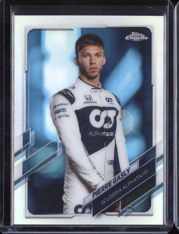 Pierre Gasly 2021 Topps Chrome Refractor