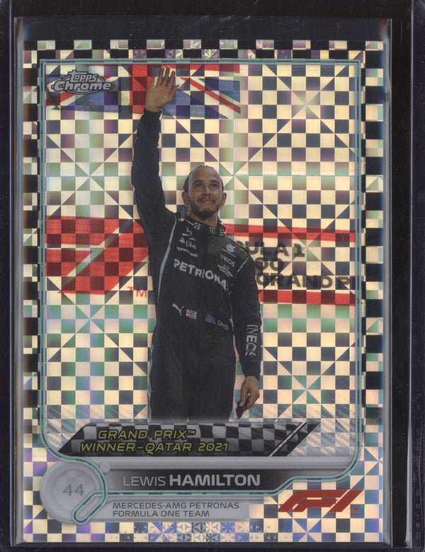 Lewis Hamilton 2022 Topps Chrome Formula 1 170 Checker Flag