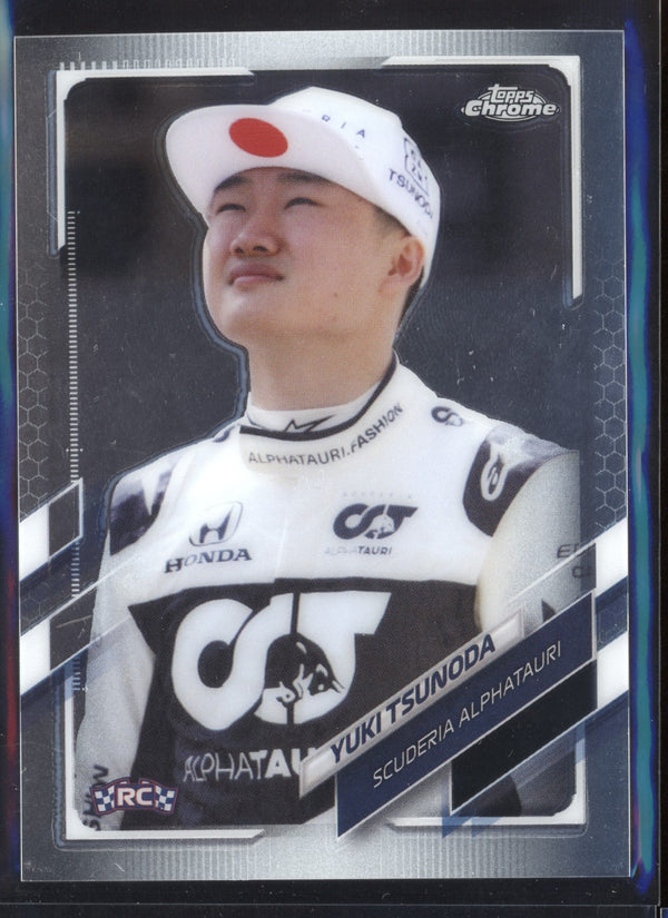 Yuki Tsunoda 2021 Topps Chrome RC