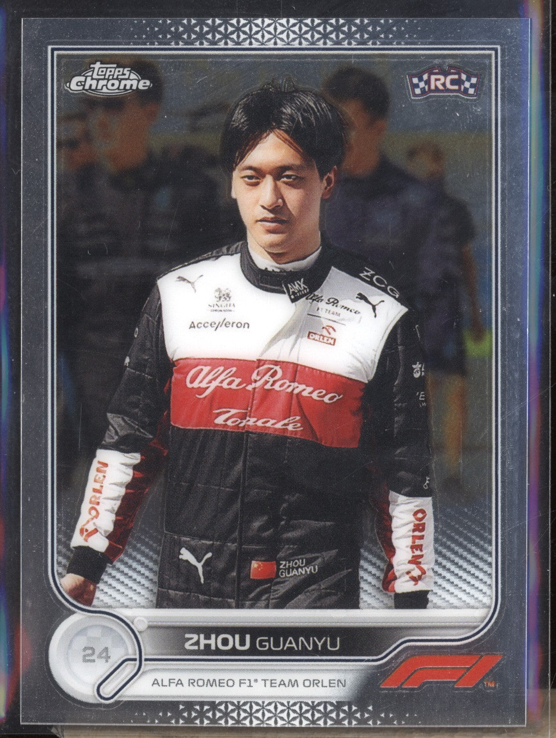 Zhou Guanyu 2022 Topps Chrome Formula One 68 RC