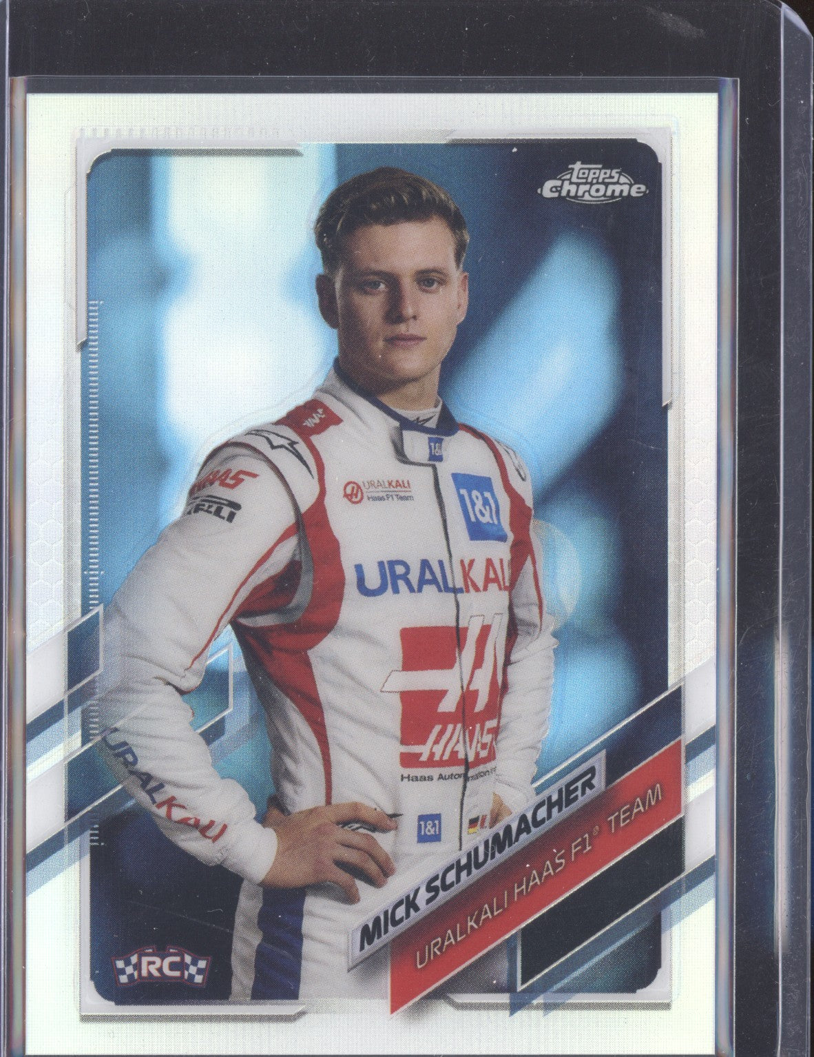 Mick Schumacher 2021 Topps Chrome Formula One 17 Refractor RC