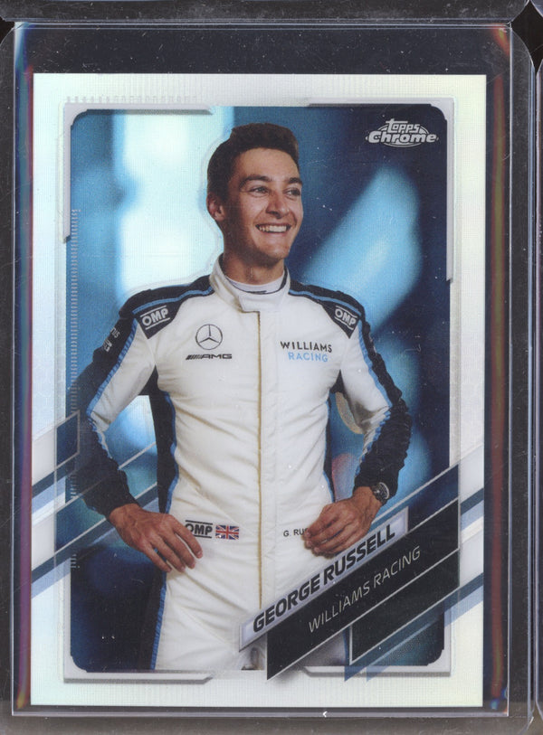 George Russell 2021 Topps Chrome Formula One 19 Refractor