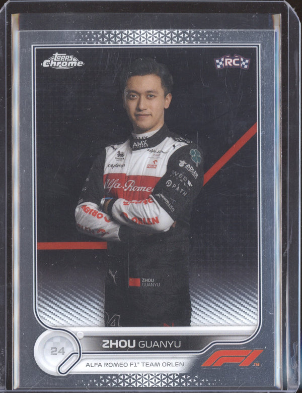 Zhou Guanyu 2022 Topps Chrome Formula One 65 RC