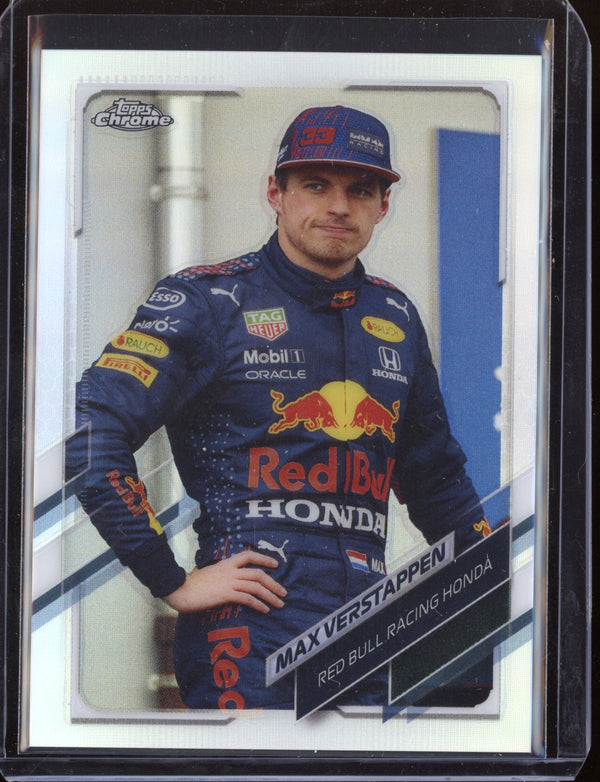 Max Verstappen 2021 Topps F1 Chrome Refractor