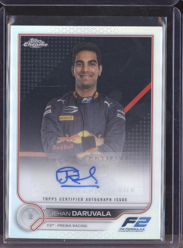 Jehan Daruvala 2022 Topps Chrome Formula One CA-JD Chrome Auto