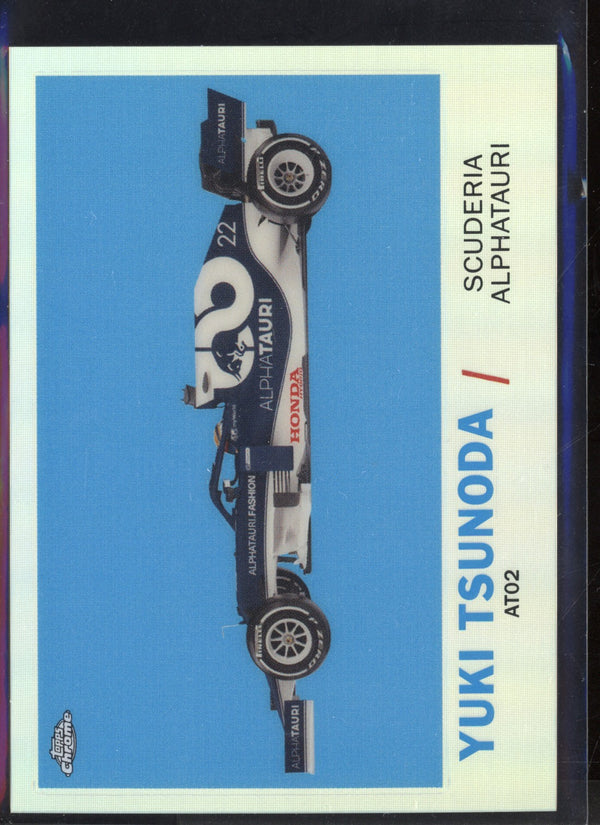 Yuki Tsunoda 2021 Topps Chrome Formula One (F1) 1961 Topps Sports Cars