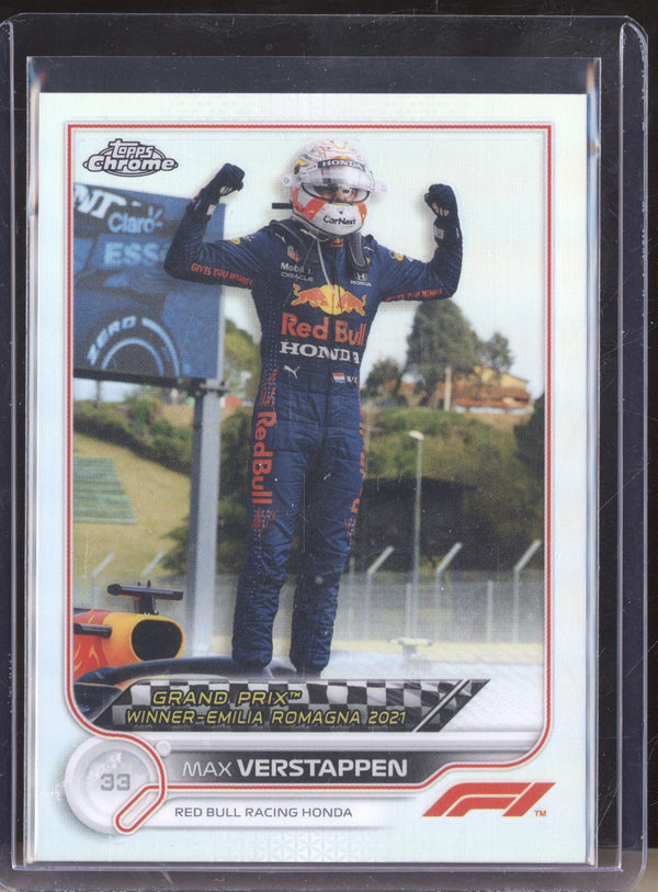 Max Verstappen 2022 Topps Chrome Formula 1 152 Refractor