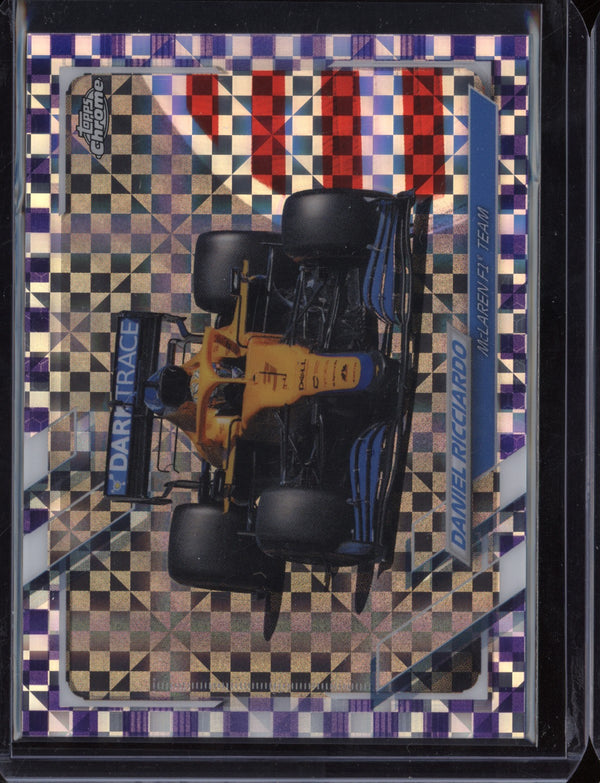 Daniel Ricciardo 2021 Topps F1 Chrome Purple Checkered Flag 9/199