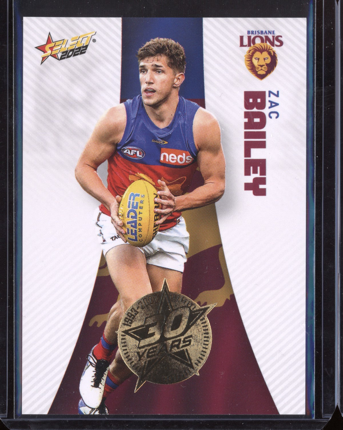 Zac Bailey 2022 Select Footy Stars 30th Anniversary Golden Seal