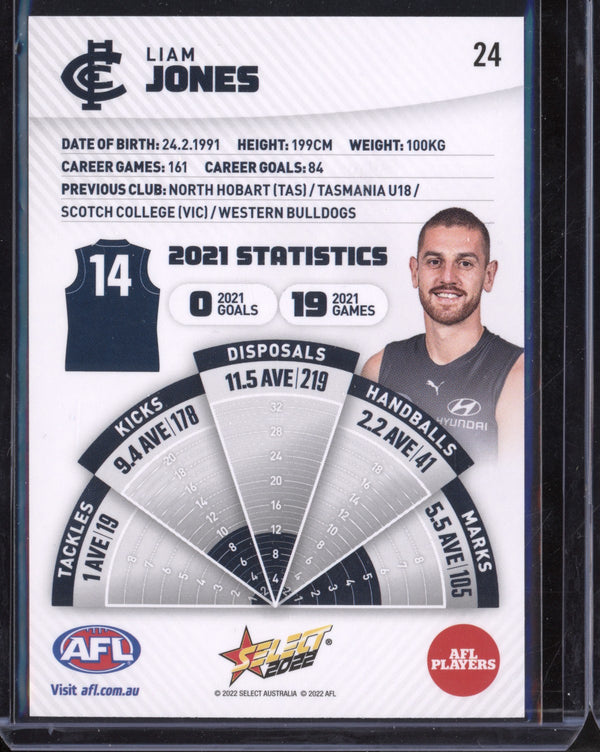 Liam Jones 2022 Select Footy Stars 30th Anniversary Golden Seal