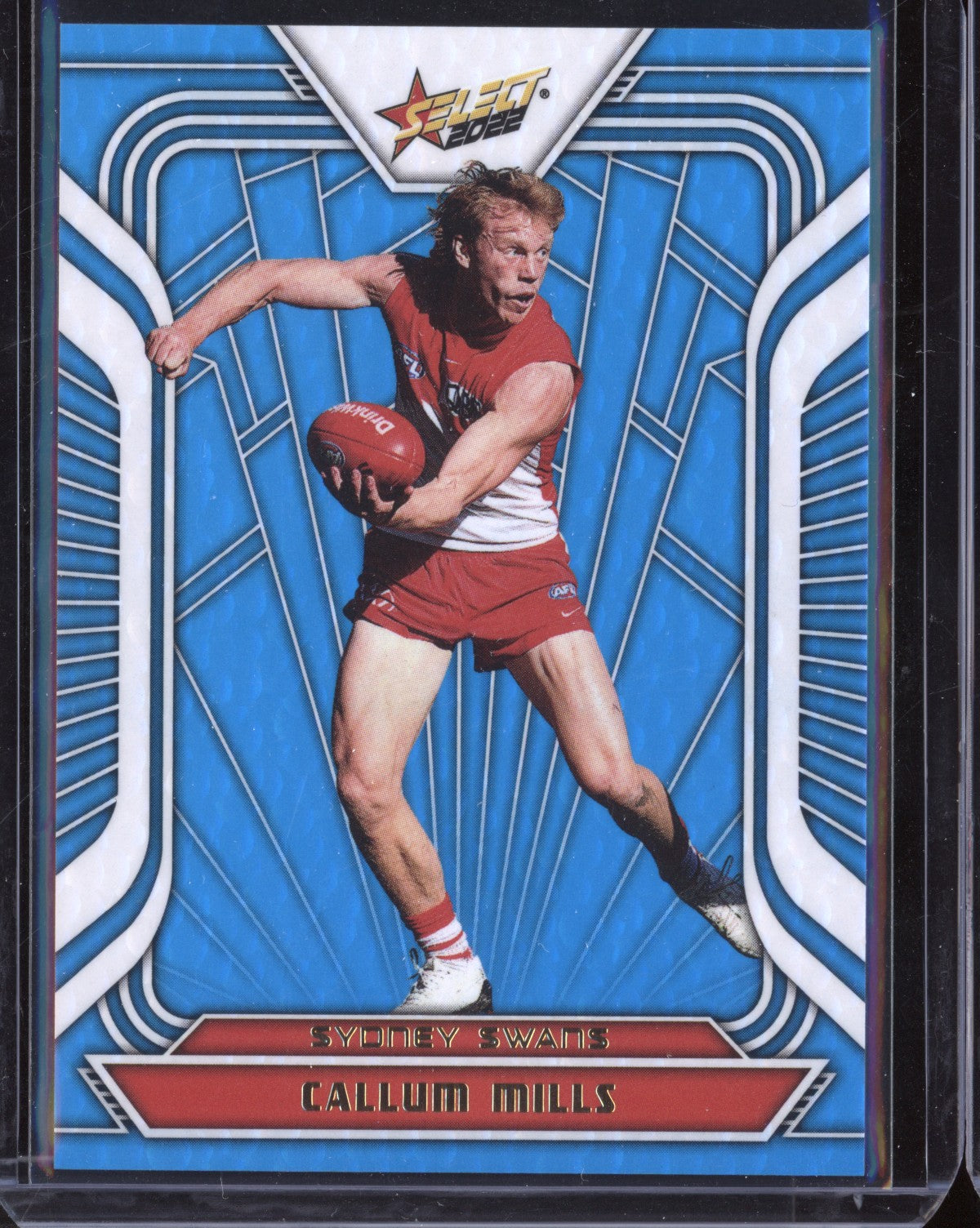 Callum Mills 2022 Select Footy Stars Fractured - Artic Blue 97/190