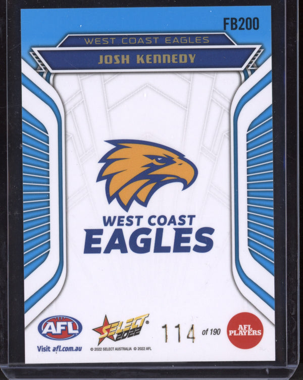 Josh Kennedy 2022 Select Footy Stars Fractured - Artic Blue 114/190