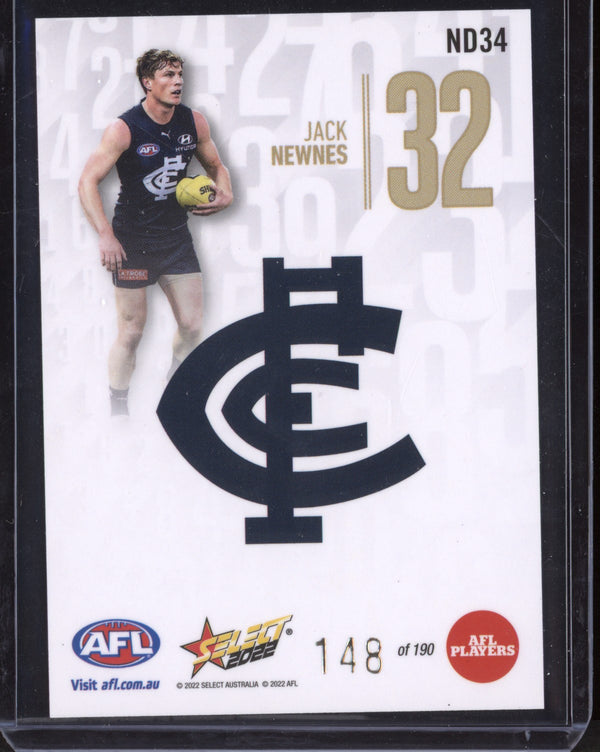 Jack Newnes 2022 Select Footy Stars Numbers - Daylight 148/190