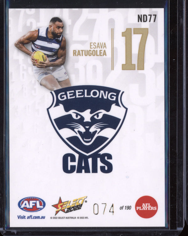 Esava Ratugolea 2022 Select Footy Stars Numbers - Daylight 74/190