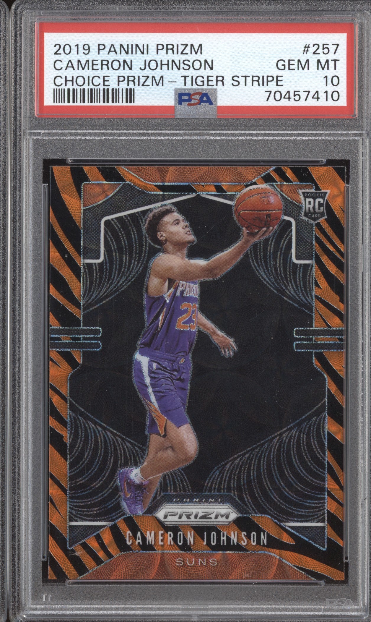 Cameron Johnson 2019-20 Panini Prizm 257 Tiger RC PSA 10 - The Hobby