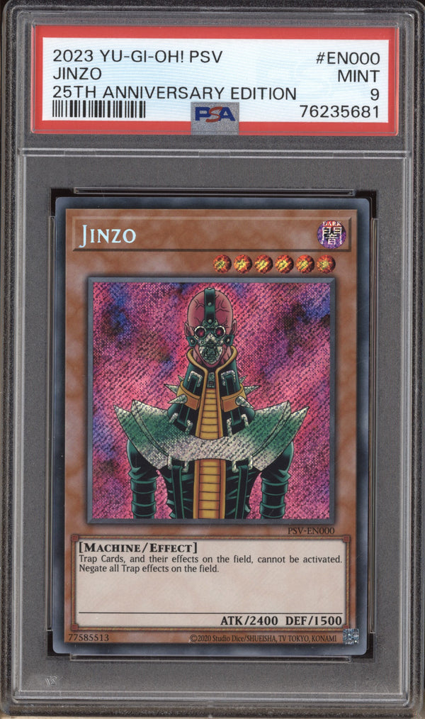 Jinzo 2023 YuGiOh! Legendary Collection EN000 25th Annniversary Edition PSA 9