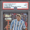 Lionel Messi 2015-16 Panini Select Soccer 16 Ultimate Team Red 44/199 PSA 9