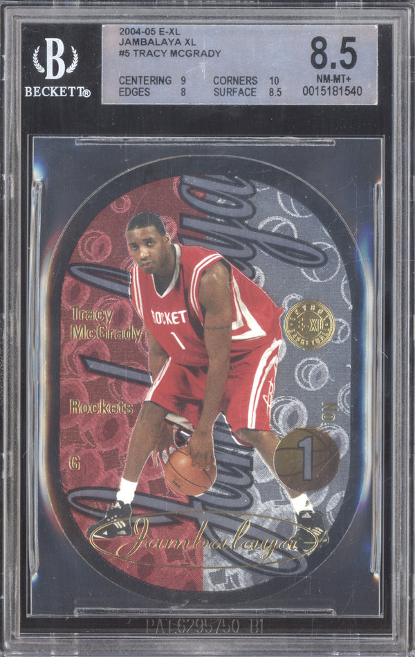 Tracy McGrady 2004-05 Fleer E-XL 5 Jambalaya BGS 8.5