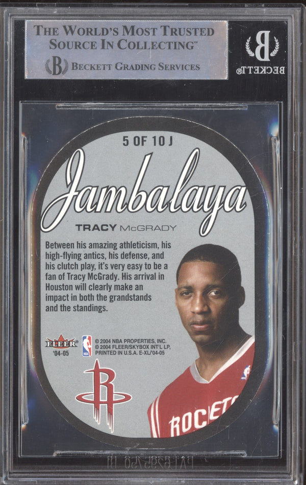 Tracy McGrady 2004-05 Fleer E-XL 5 Jambalaya BGS 8.5