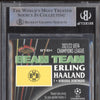 Erling Haaland 2021-22 Topps Stadium Club Chrome UCL BT-EH Beam Team BGS 9