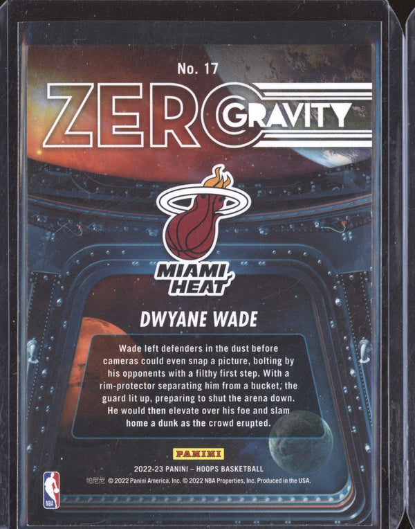 Dwyane Wade 2022-23 Panini Hoops 17 Zero Gravity Holo