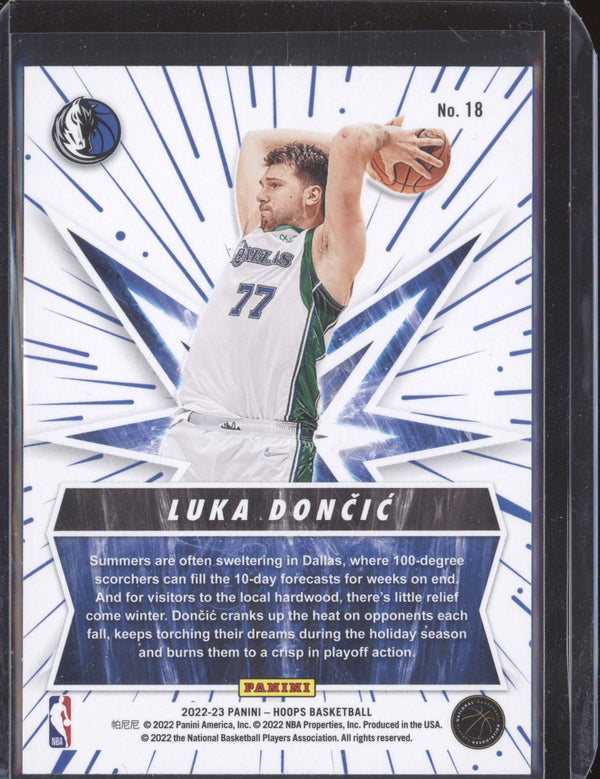 Luka Doncic 2022-23 Panini Hoops 18 Spark Plugs