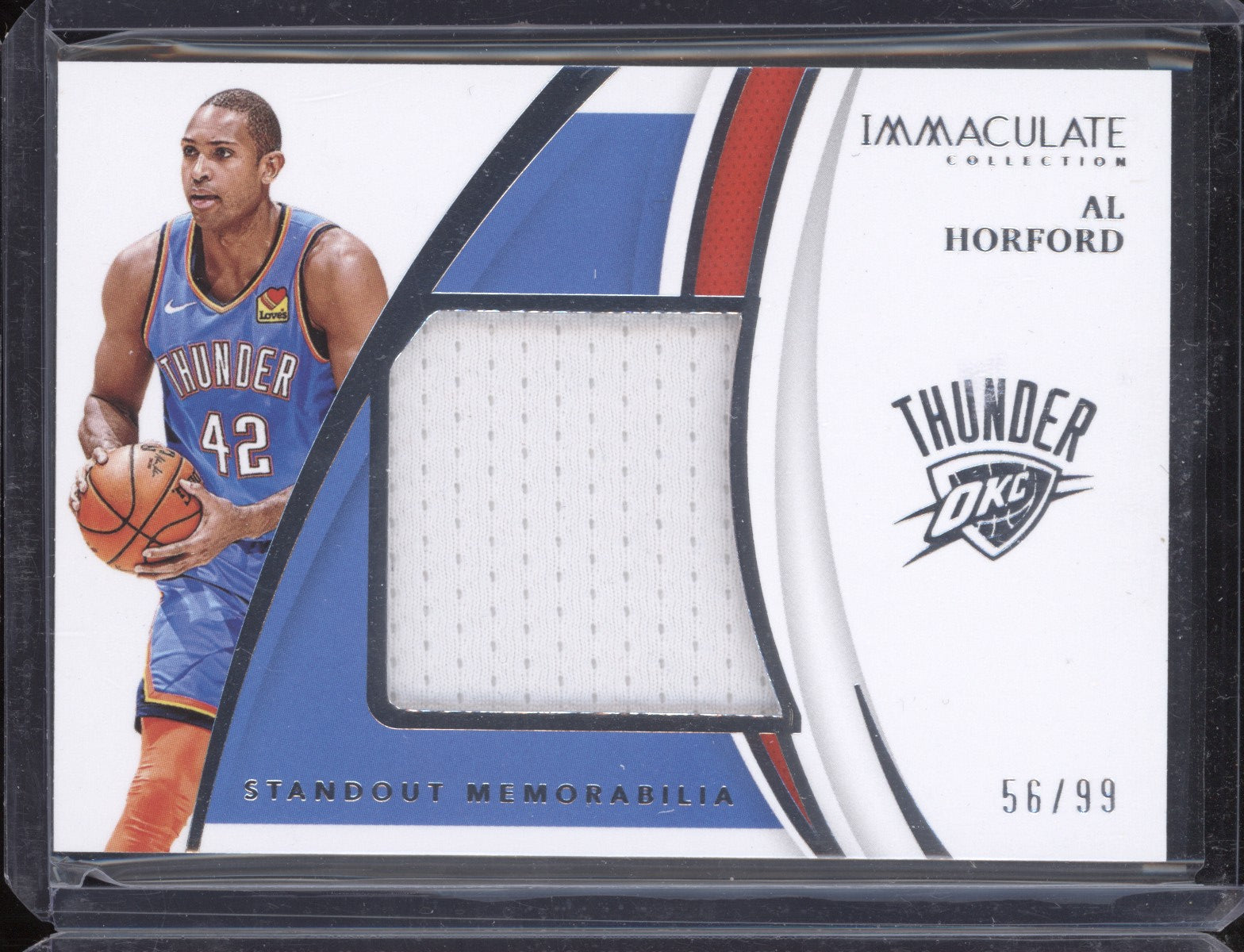 Al Horford 2020-21 Panini Immaculate SM-AHF Standout Memorabilia 56/99