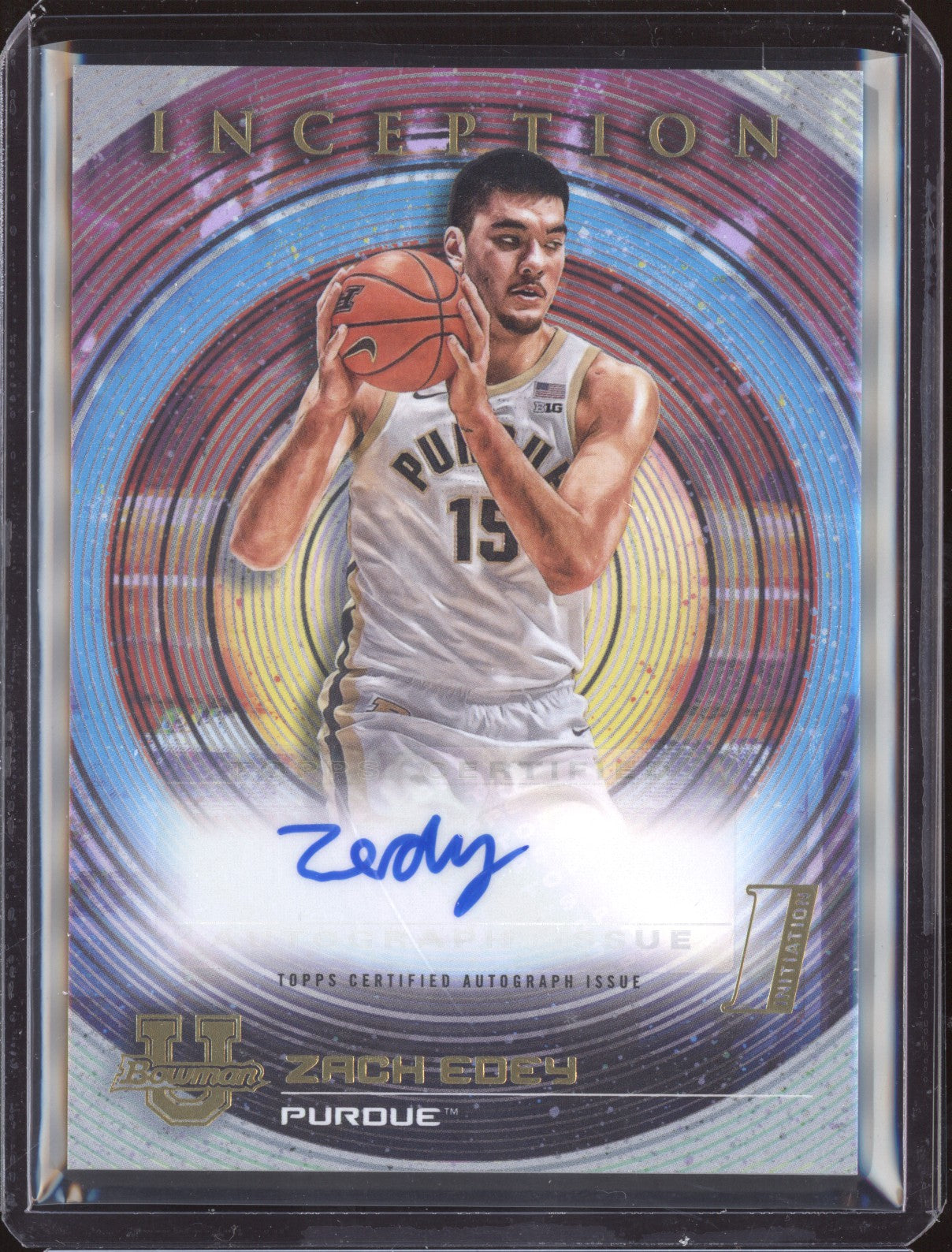 Zach Edey 2022-23 Bowman University Inception Prospect Auto RC