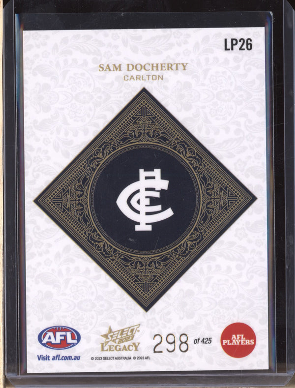 Sam Docherty 2023 Select Legacy AFL LP26 Legacy Plus 298/425