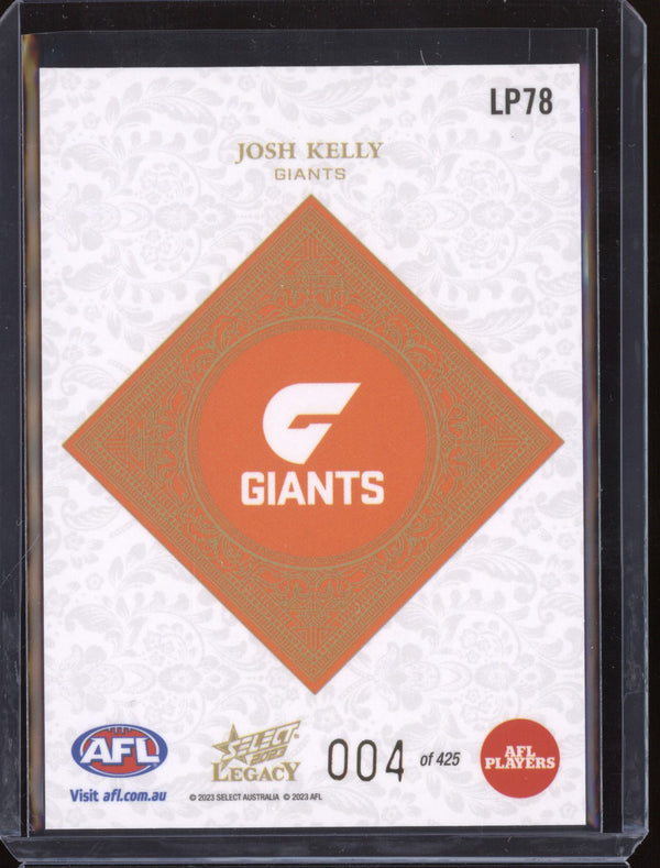 Josh Kelly 2023 Select Legacy AFL LP78 Legacy Plus Low 004/425