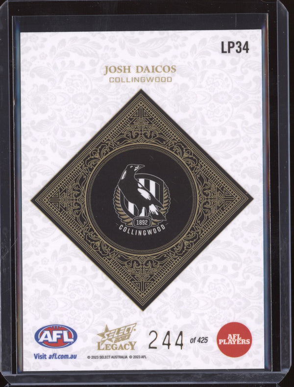 Josh Daicos 2023 Select Legacy AFL LP34 Legacy Plus 244/425