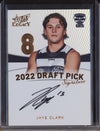 Jhye Clark 2023 Select Legacy AFL DPSC8 Draft Pick Signature Copper RC 094/175