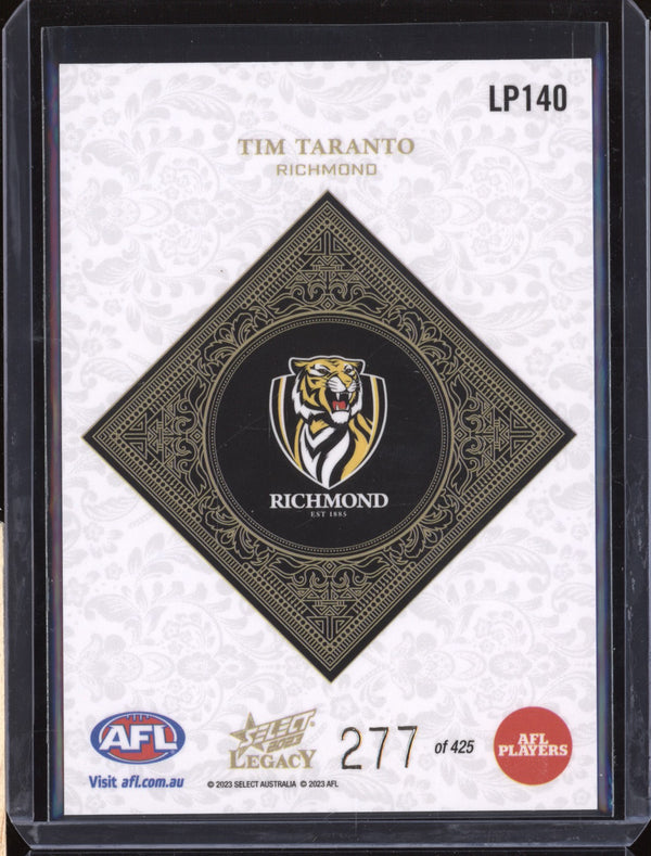 Tim Taranto 2023 Select Legacy AFL LP140 Legacy Plus 277/425