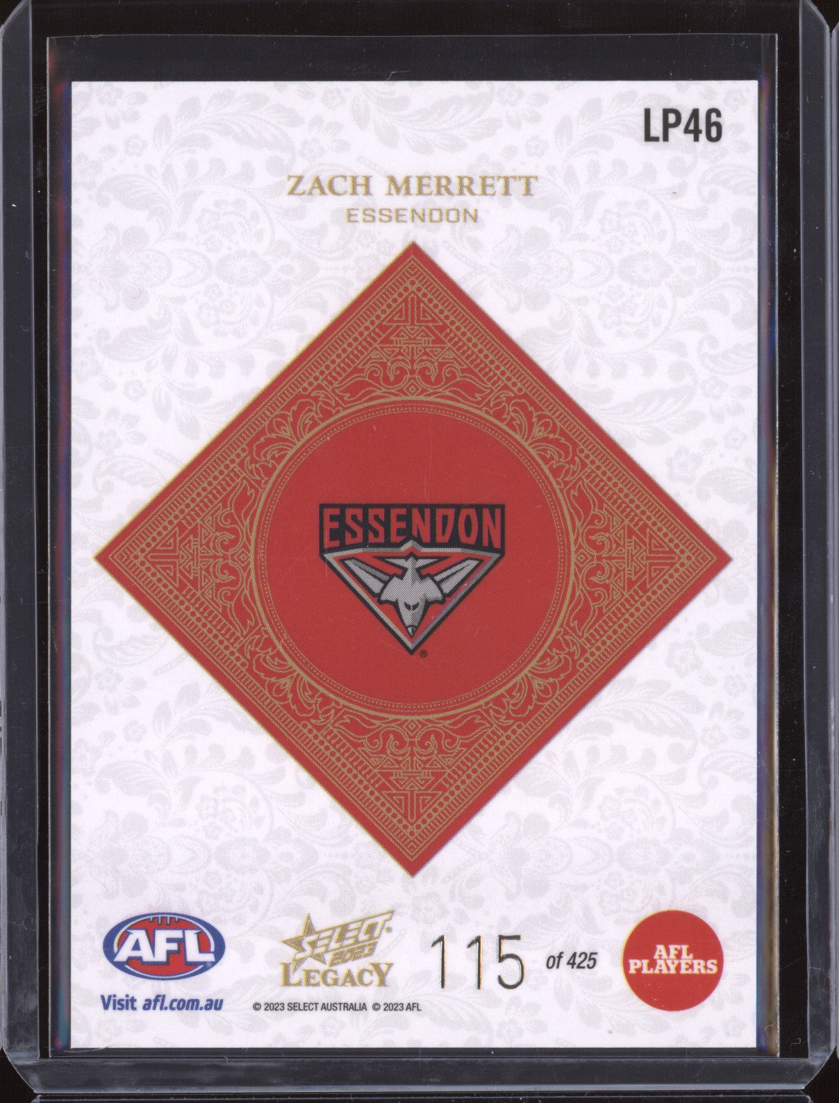 Zach Merrett 2023 Select Legacy AFL LP46 Legacy Plus 115/425