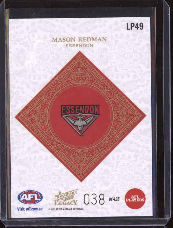 Mason Redman 2023 Select Legacy AFL LP49 Legacy Plus 38/425