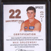 Max Gruzewski 2023 Select Legacy AFL Draft Pick Signature Copper RC 012/175
