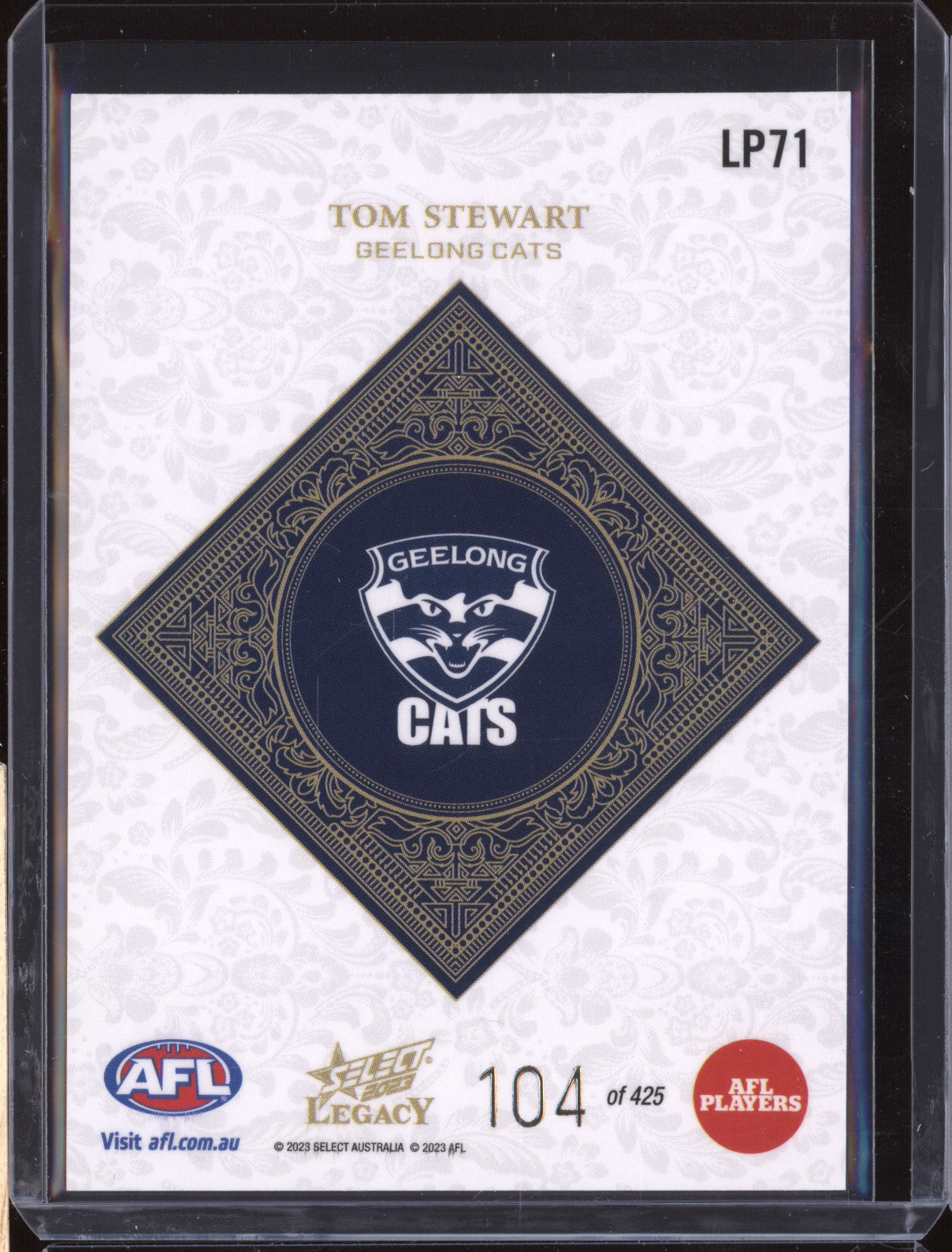 Tom Stewart 2023 Select Legacy AFL LP71 Legacy Plus 104/425