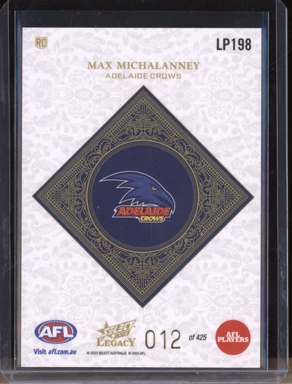 Max Michalanney 2023 Select Legacy AFL LP198 Legacy Plus RC 12/425