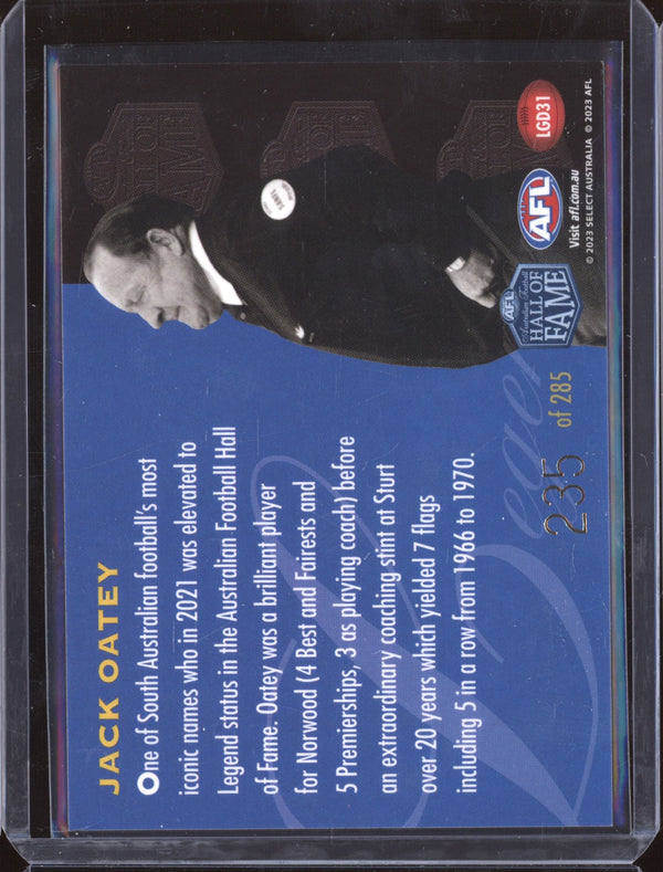 Jack Oatey 2023 Select Legacy AFL LGD31 Hall of Fame Legend 235/285