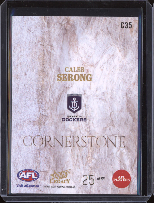 Caleb Serong 2023 Select Legacy AFL C35 Cornerstone 25/85
