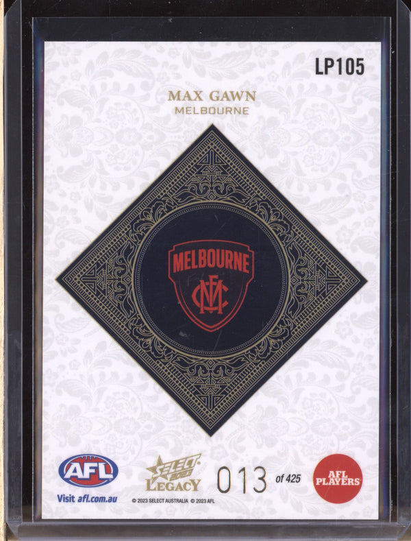 Max Gawn 2023 Select Legacy AFL LP105 Legacy Plus 13/425