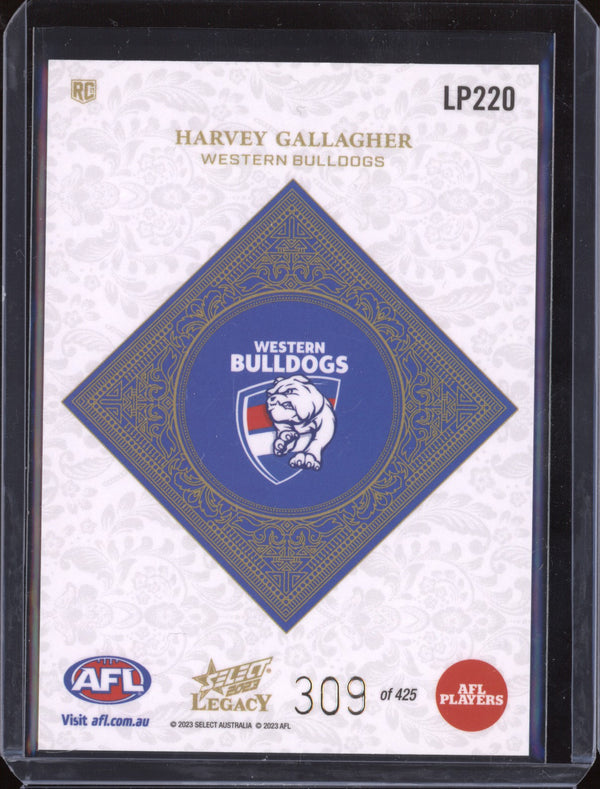 Harvey Gallagher 2023 Select Legacy AFL LP220 Legacy Plus RC 309/425