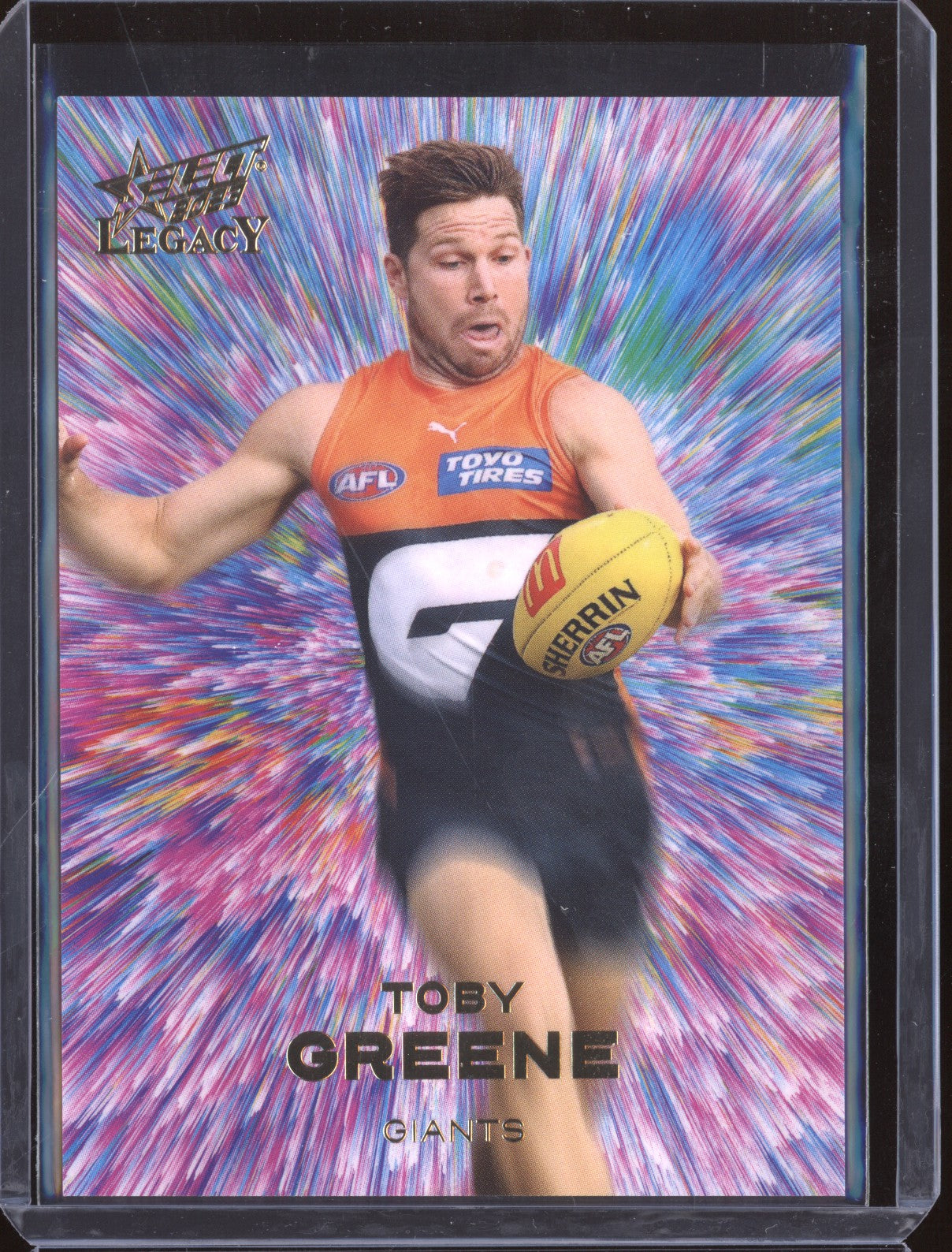 Toby Greene 2023 Select Legacy AFL V67 Vortex Low 09/60