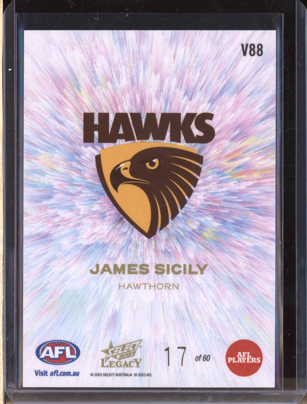 James Sicily 2023 Select Legacy AFL V88 Vortex 17/60