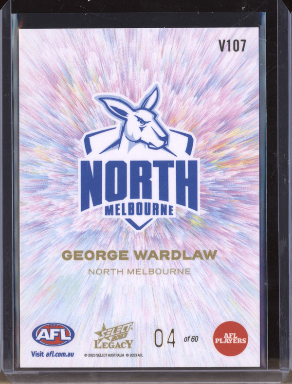 George Wardlaw 2023 Select Legacy AFL V107 Vortex Low RC 04/60