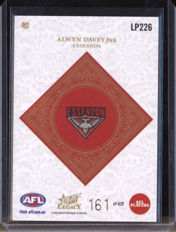 Alwyn Davey Jr 2023 Select Legacy AFL LP226 Legacy Plus RC 161/425