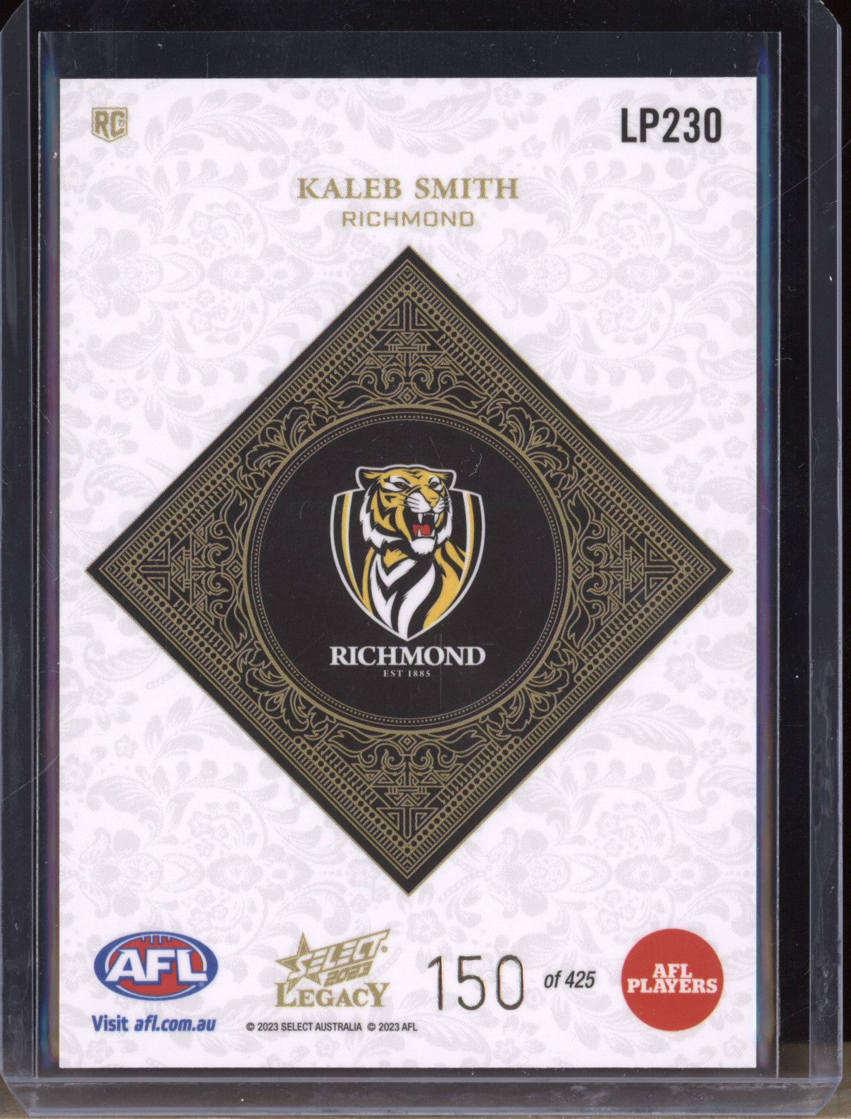 Kaleb Smith 2023 Select Legacy AFL LP230 Legacy Plus RC 150/425